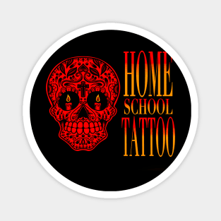 HomeSchoolTattoo SugarSkull Magnet